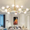 Lamp 12-Light Chandelier Gold Finish With Globe Glass Shade,Modern Chandelier For Kitchen Island Dining Room DiningLiving Room