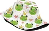 Berets Frog Paws Green Fun Bucket Hat Sun Beach Packable Fisherman Cap For Women Men Summer Outdoor Hiking