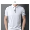 Brand Clothing Men Summer Wysokiej jakości modne koszule z krótkim rękawem/mężczyzna Slim Fit Solid Color Busines