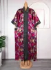 Robes décontractées 2024 Fête de mariage pour femmes Dubaï Africain Dashiki Imprimer Lâche Boubou Luxe Kaftan Manches longues Abayas Robes de soirée