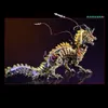 Blokken 50 cm Mechanische Worshipful Dragon Model kit DIY Assembly 3D Puzzels Grote Dragon Modellen Metal Punk (2030 + STUKS) L231223