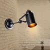 Lampa ścienna antyczne oświetlenie w łazience zamontowany przełącznik LED nowoczesne wykończenia przemysłowe lampy hydrauliczne do odczytu