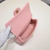 Clássico Flip Ombro Carteira Mulheres Designer Cadeia Crossbody Bag 23P Moda Mini Preto Rosa Branco Bolsa Ouro Love Ball Pequenos Sacos Quadrados Bolsa De Couro