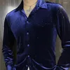 Chemises décontractées pour hommes Brillant Full Sky Star Sequin Hommes Chemise Printemps Streetwear Manches longues Slim Robe Vêtements sociaux Camiseta Masculina