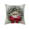 Pillow Case Plush Pillows Cushions 40/45/50/60cm Christmas Garland Sofa Cushion Covers Living Room Decorative case Tree Snowscape Covervaiduryd