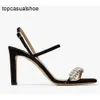 JC Jimmynessity Choo Toes Sexy Fashion Sandals Women Peep Buckle Strap Stiletto Heels Cross Strap Crystal Womens Shoes Sexys Word Rhinestone Open Toe Dress Sandal Eu