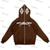 Erkek Hoodies Sweatshirts Pantolon Yeni Hip-Hop Sokak Tarzı Hoodie Punk Erkekler ve Üstler Harajuku Y2K Giyim Erkekler Gündelik Ceketler Baskılı Fermuarı Cacketsephemeralew