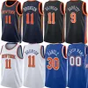 CUSTOM Jalen Brunson Julius Randle Basketball Jerseys New Yorks Obi Derrick Rose Toppin Quickley Josh Hart Mitchell Robinson Fo