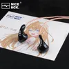 Fones de ouvido NiceHCK B70 3,5/4,4mm de plugue de superfície brilhante IEM HiFi Earbud de 14,8 mm de carbono Driver banhado pelo fone de ouvido x6 lbbs eb2s