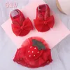 Akcesoria do włosów 1 Zestaw świąteczny prezent słodkie kwiaty Baby Girls Pałobopaspsaks Socks Cartoon Animal Bow Born Band Kide Nekury