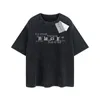 Moda Męskie T-shirt projektant BA TESE Luksusowa marka Vintage retro umyte T koszule męskie damskie krótkie rękawie Hip Hop Tops Shorts Krótkie ubrania odzieżowe B-111