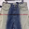 Calças masculinas irregulares retalhos gradiente jeans calças homens mulheres lavadas calçasephemeralew