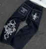Y2K Jeans HARAJUKU HIP HOP RETRO Black Multi Pocket Cargo Panto