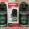 Lautsprecher 2000W Hochleistungs-Bluetooth-Lautsprecher Tragbarer Outdoor-LED-Trolleykoffer FM-Radio Heim-Audiosystem Kabelgebundenes Mikrofon Häuser Karaoke