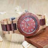 BEWELL montre en bois de santal à mouvement de calendrier de mode pour hommes à la mode montre en bois massif nouveau produit