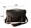 Hochwertige Crazy for handgemachte personalisierte Ledertasche Cambridge Horse Baotou Messenger Handgehaltene Herren-Umhängetaschen 10A+