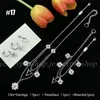 Mode kvinnors blomma designer pärlhalsband armband örhängen med presentförpackning Xmas gåvor till kvinnor