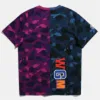 استحمام AP Camo Colorblocked T-Shirt رجال