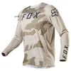 T-shirts Summer Foxx Multiple Camo Mountain Bike Off Road Motorcycle Outdoor Cycling Suits Quick Dry Breathable Long T-shirt