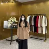 Top Maxmaras Cashmere Coat 101801 Womens Coats Winer M Family Short 2024 Autumnwinter New Color Small Outwear High Grade Maillard