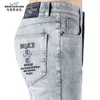 Jeans d'hiver pour hommes, extensibles, mode décontractée, Super qualité, broderie, jambe droite, 99% coton, ample, grande taille 42 Bruce shark 240117