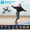 Drone avec résistance au vent de niveau 5, décollage/atterrissage à une touche, contrôle par application, transmission d'images en temps réel 5G, double caméra HD, geste pour prendre des photos, cadeaux