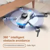 Drone per evitare ostacoli per adulti principianti, doppia fotocamera SD, motore brushless, decollo/atterraggio con un solo tasto, controllo app, lente di regolazione elettrica, posizionamento del flusso ottico.