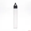 30ml Empty Bottles Slim Pen Style E-Liquid E Juice Oil Plastic PE Bottle Long Thin Tip Dropper Dropper Bottle White Black Caps Retail