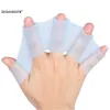 Dalış Aksesuarları 1 Çift Unisex Frog Style Silikon El Yüzme Finler Püretmeleri Parmak Finger Eldivenler Kürek Su Sporları Yüzme Aksesuarları 240118