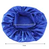 Ny Elastic Wide Edge pannband Nightcap Popular Fashion Satin Solid Color Sleep Cap for Man Women Cancer Chemo Hat Hair Care Cap Cap