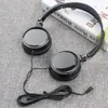 Headphone/Headset YOVONINE Hot Foldable Wired Earphones Over Ear HiFi Stereo Sound Headset Universal Headphones for Mobile Phone Gaming Computer