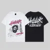 HELLSTAR T-shirt Rappe Mens Femmes Tshirt Rapper Washed Gris Black Heavy Craft Unisexe Cortique courte Top High Street Retro Retro Hell's Women's T-shirt Designers 7 50