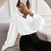 Women's Blouses Spring Clothes For Women Shirt Elegant Long Sleeve Tops Loose Button Blouse Solid Color Loungewear Soft And Comfortable