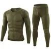 Vinterkvalitet Termiska underkläder Set Men Fitness Training Wear Dry Stretch Thermo Man Warm SXXL 240117