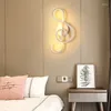 Lámpara de pared moderna y sencilla LED para el hogar, dormitorio, mesita de noche, iluminación interior, luces de fondo, pasillo