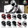 Full Face Open AGV K Motorcykelhjälm Mäns och kvinnors fyra säsonger Anti Fog Springummer Safety Helmet Motorcykel Racing Riding Helmet Full Helmet IHO4