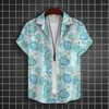 Chemises décontractées pour hommes Chemise hawaïenne pour hommes d'animaux 3D Turtle Print Hommes Vêtements d'été à manches courtes en vrac surdimensionné Beach Party Sweatshirt