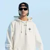 Erkek Hoodies Sweatshirts Matta Yeni Hip Hop Hipster Beyaz Kapüşonlu Süveter Erkekler Sweat-Shirt gevşek sokak kıyafetleri Y2K Gym Giyim Karikatür Giysileri Bapeyolq