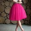 Hiver Tutu filles princesse moelleux plissé grande taille rose femmes Jupe Femme Faldas Rokken personnalisé Tulle jupes 240117