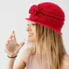 Berretti Cappello a cloche per donna Cappelli vintage Decorano berretti da donna decorativi in lana