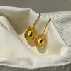 Stud Earrings Brass Geo Irregular Ball Women Jewelry Punk Designer Runway Rare Simply Gown Boho Japan Korean