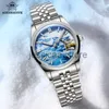 Altri orologi ADDIESDIVE Nuovo orologio meccanico da uomo quadrante Glacier NH35 Bubber Mirror 100m DivBusiness orologio automatico orologio da polso luminoso J240118