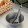 Kit de utensilios de cocina para acampar, juego de cocina de aluminio para exteriores, hervidor de agua, olla, viaje, senderismo, Picnic, suministros para campamento 240117