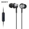 Hörlurar Sony Mdrex650ap 3,5 mm trådbundna hörlurar Stereo Bass Headset Sport öronsnäckor Handfree hörlurar med mic för smartphones musikspel