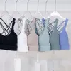 LU LU LEMONS Intimo sportivo da donna Fiess Yoga Reggiseno a otto cinghie incrociate antiurto Bellissimo allenamento per la schiena Canotte da palestra Ciclismo Corsa Casual