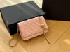 WOC 7A Women Diamond CC Golden Ball Chain Crossbody Bag Mini Luxury Designer Classic Flip Bag