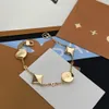 Kadınlar için kadın mücevher bilezik tasarımcısı zincir bilezikler lüks moda bilezik kadın takı q95596 renk çiçek kabuğu elmas elmas bilezikler kutu