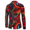 Plus size XXL 3XL Fashion Men Slim fit Casual blazers men printing suits coat man clothes 240117