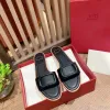 loafer High quality flat women walk sexy sandal outdoor shoe Mule slide signature pool sunny men Slipper beach designers Leather luxury shoes Summer sandale Sliders