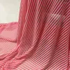 Clothing Fabric 2024 Patchwork White Striped Chiffon Stripes Pinstripe Tooling Cloth Dress Shirt Skirt With Shoulder-straps Ingredients